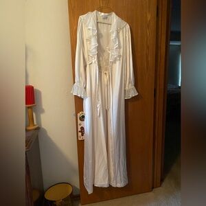 Lily of France Satin Ivory Peignoir Set